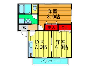 ローズハイムの物件間取画像